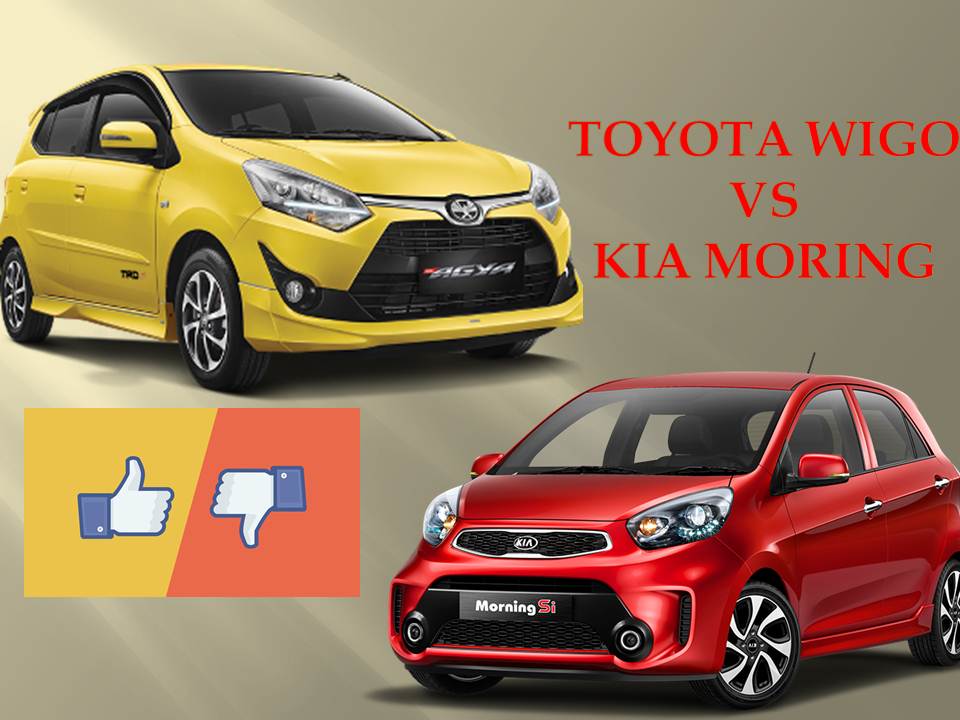 So sánh kiểu dáng, giá xe Toyota Wigo với  Kia Morning